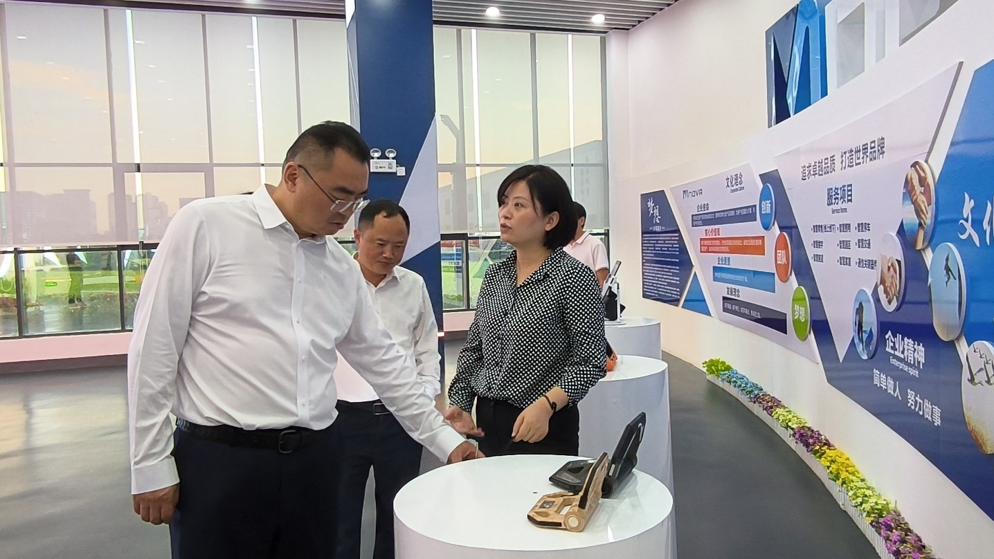 2023年8月10日，安旅集团董事长吴宏建到成威科技调研